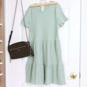 Sage Green Babydoll Dress